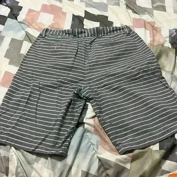 Light Blue Striped Shorts - Picture 2 of 4